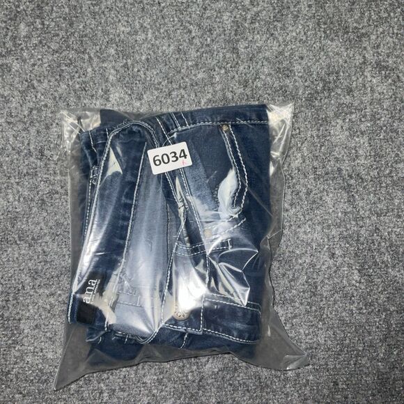 a.n.a. Jeans Womens Size 8 Blue Denim Embroidery Rhinestone Bootcut - Picture 11 of 11